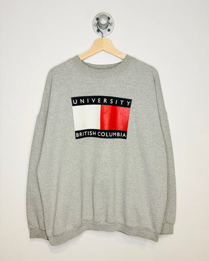 Vintage 90s University Of British Columbia Grey Crewneck Sweatshirt