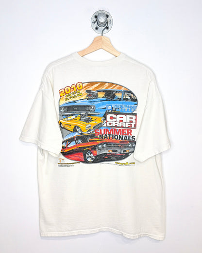 2010 Carcraft Summer Nationals White Tee Shirt