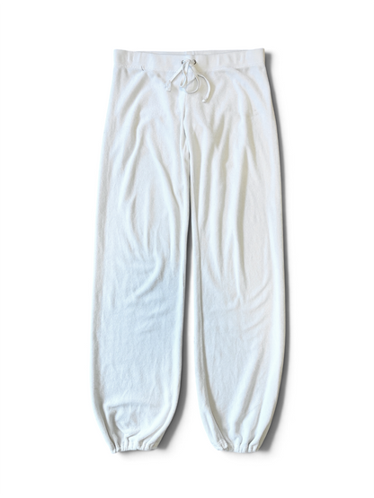 Vintage Y2K Women’s Juicy Couture White Terry Cloth Pants