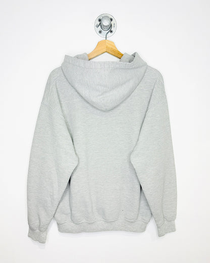 2000s Edmonton Oilers Hockey Grey Hoodie