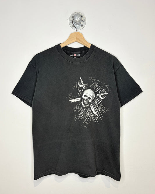 2000s Y2K Cayman Islands Black Tee Shirt