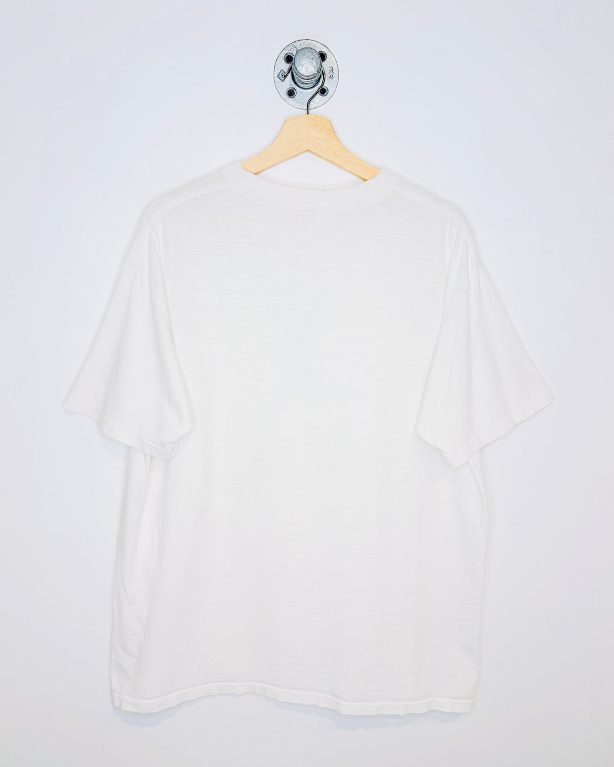 Vintage 1990 Seattle Finish Line Graphic White Tee Shirt