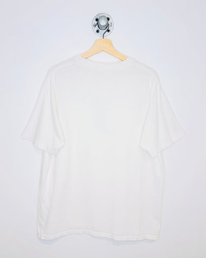 Vintage 1990 Seattle Finish Line Graphic White Tee Shirt