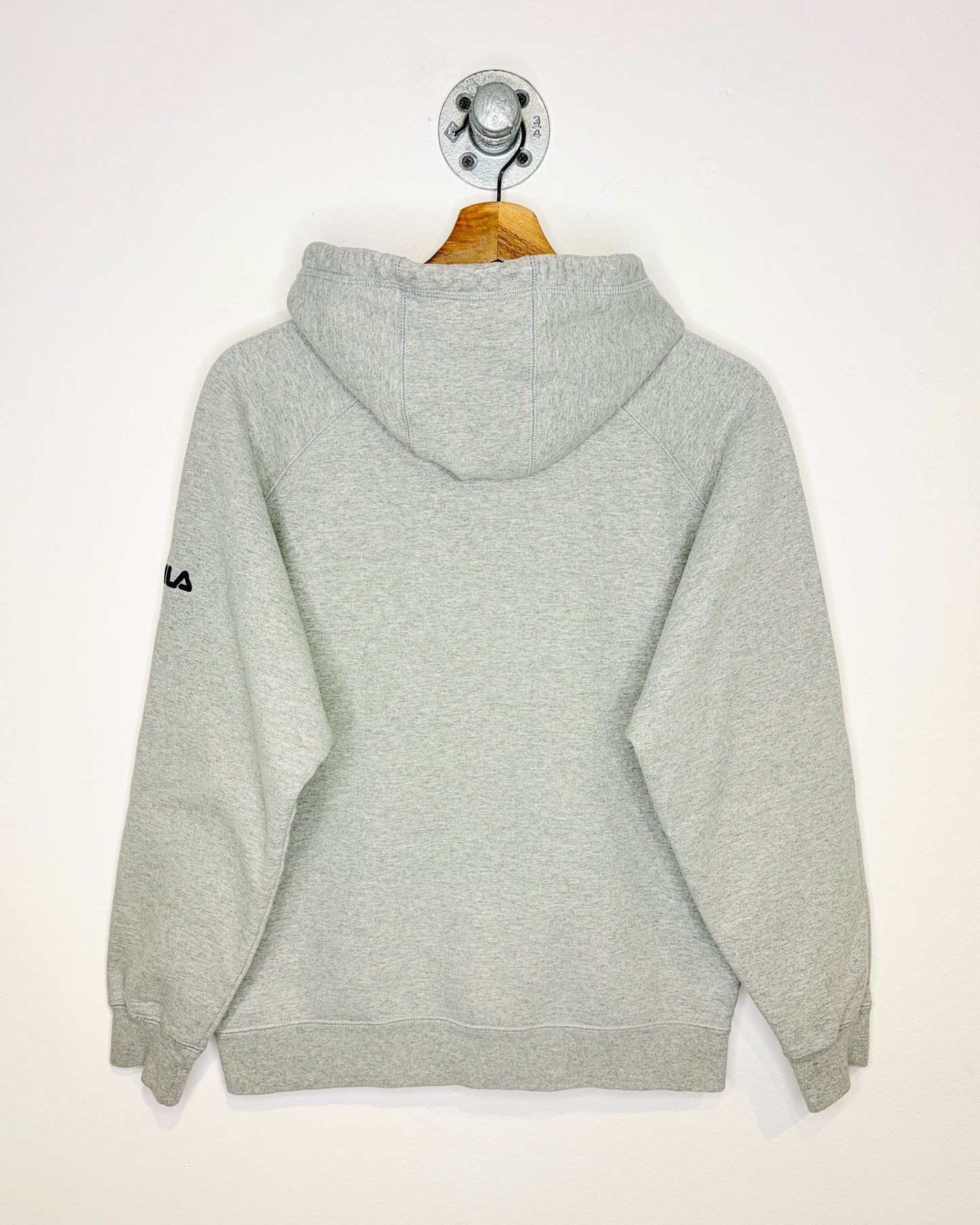 Vintage Alberta Spellout Fila Grey Zip Up Hoodie