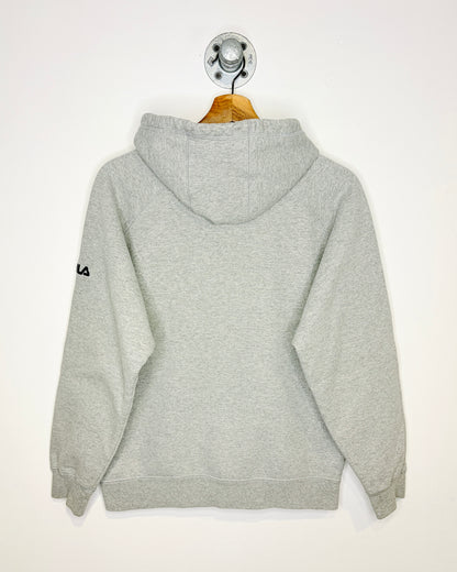 Vintage Alberta Spellout Fila Grey Zip Up Hoodie
