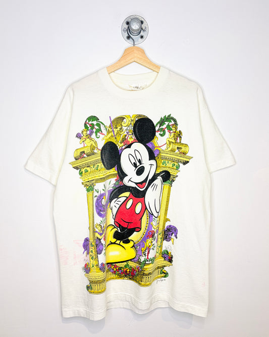 Vintage 90s Mickey By Jerry Leigh White Tee Shirt