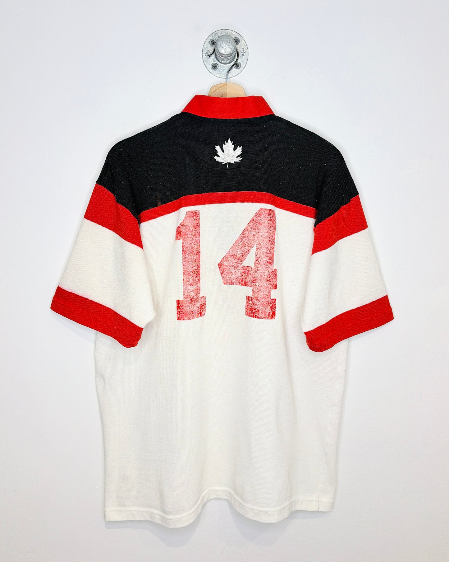 Vintage Late 1990s LionHeart Rugby Black And White And Red Shirt