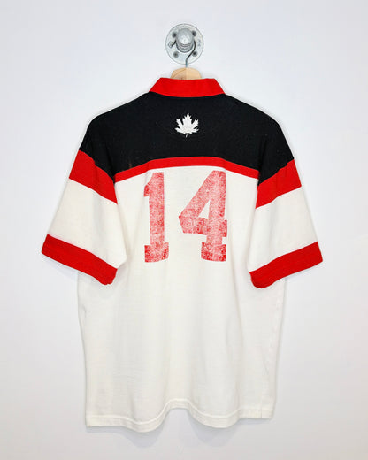 Vintage Late 1990s LionHeart Rugby Black And White And Red Shirt