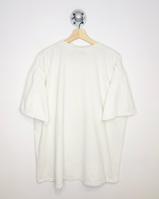 Vintage 90s Tigger Pooh Puff Print White Tee Shirt