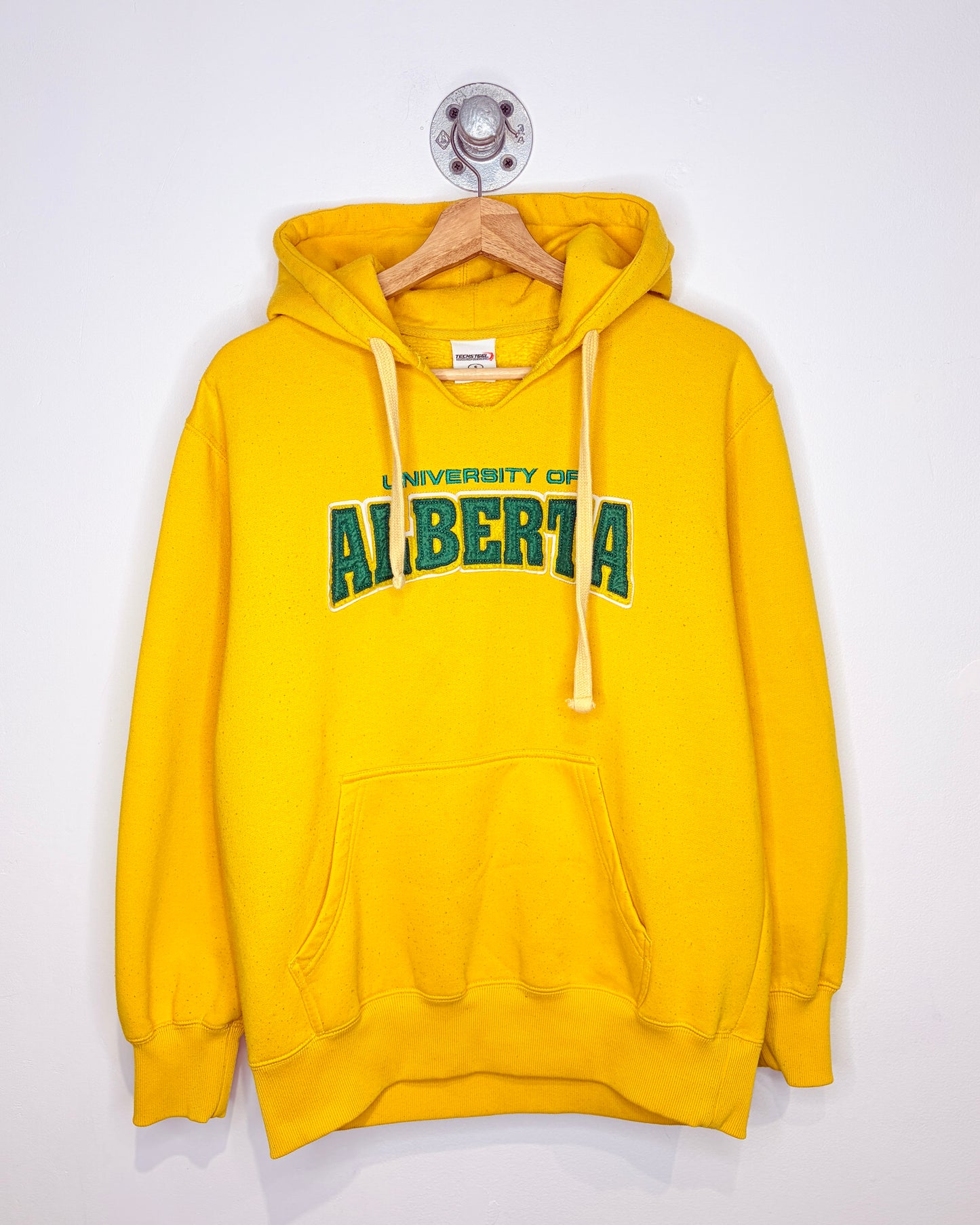 2000s University Of Alberta Yellow Hoodie