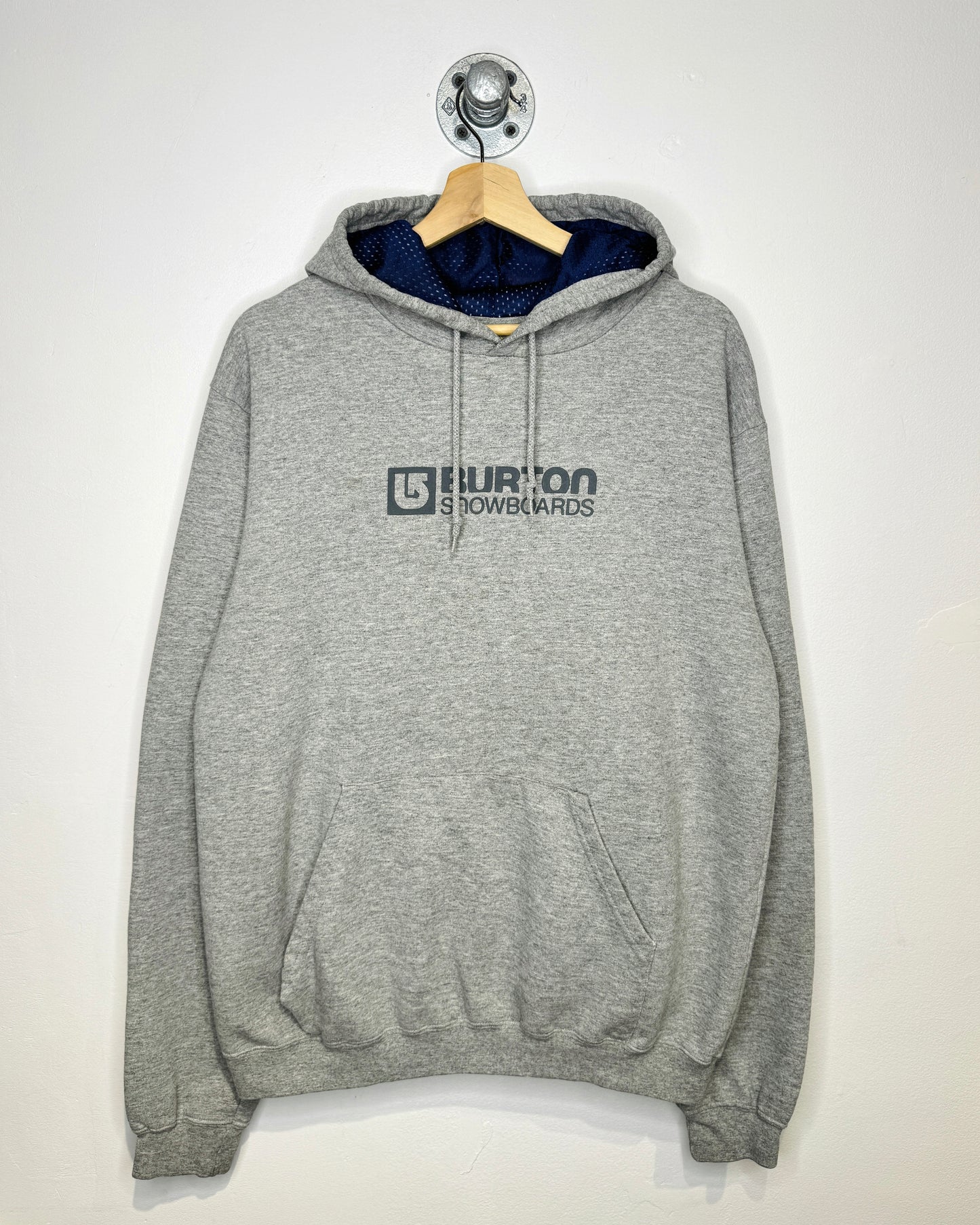 Vintage 90s Burton Snowboards Grey Hoodie