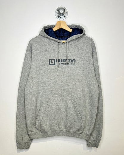 Vintage 90s Burton Snowboards Grey Hoodie