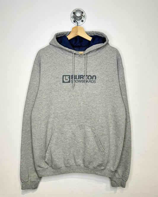 Vintage 90s Burton Snowboards Grey Hoodie