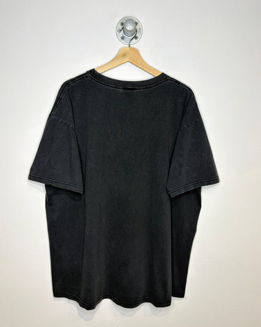 Vintage 90s/00s Sun Faded Blank Black Tee Shirt