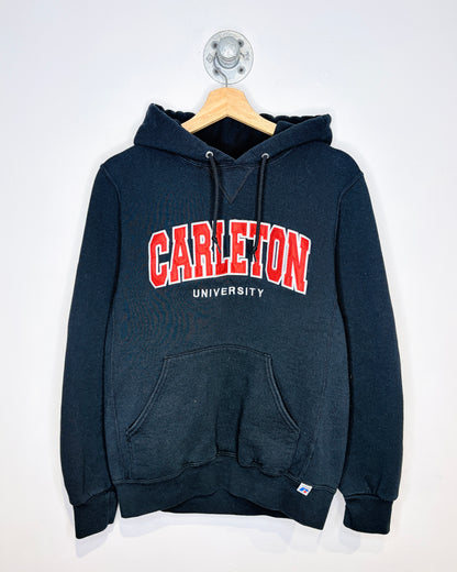 2000s Russell Carleton University Black Hoodie