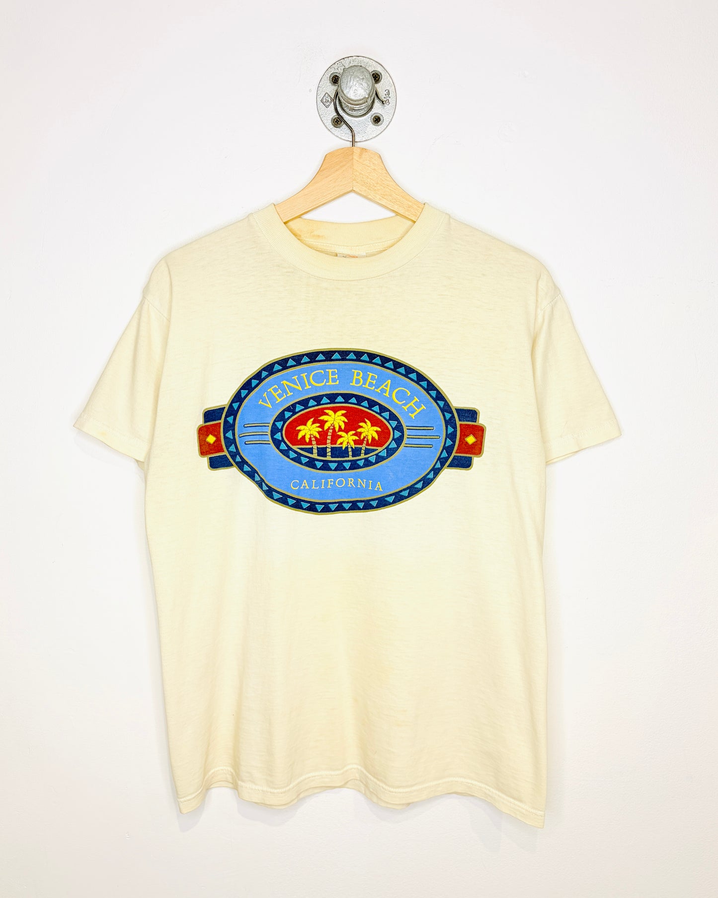 Vintage 90s Venice Beach California Earth Tone Tee Shirt