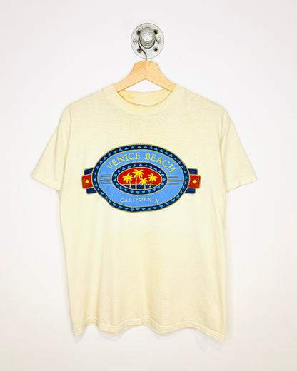 Vintage 90s Venice Beach California Earth Tone Tee Shirt