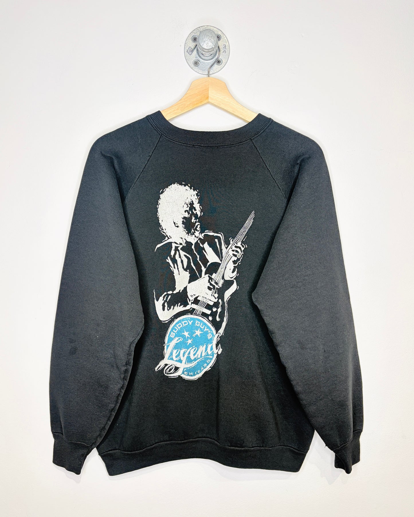 Vintage 90s Buddy Guy’s Legends Chicago Black Crewneck Sweatshirt