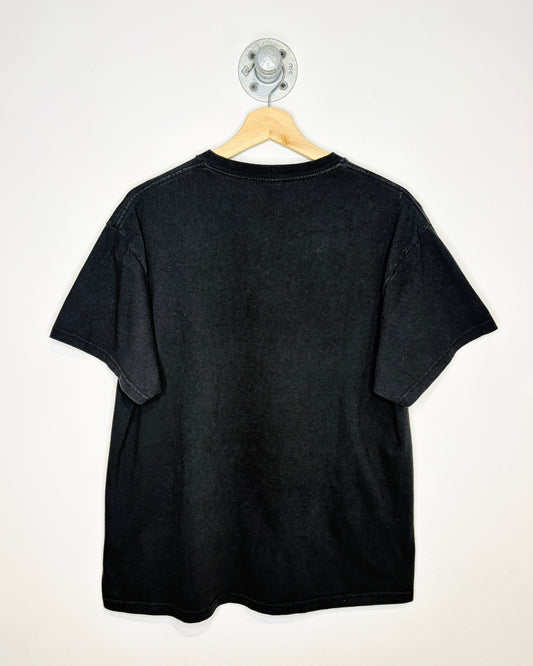Harley Davidson Flame Graphic Black Tee Shirt