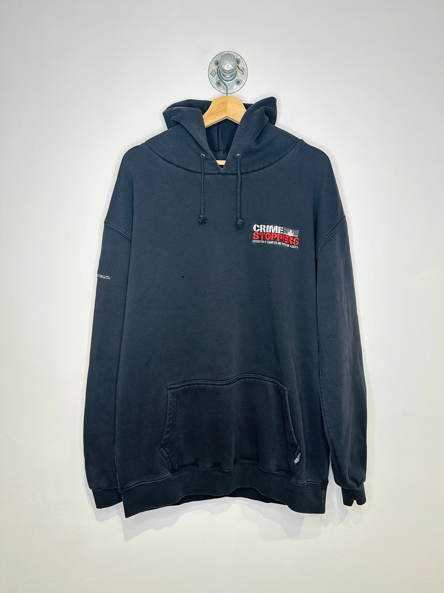 Vintage 2000s Crime Stoppers Black Hoodie