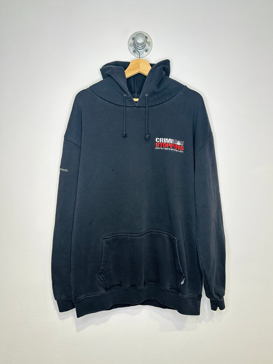 Vintage 2000s Crime Stoppers Black Hoodie