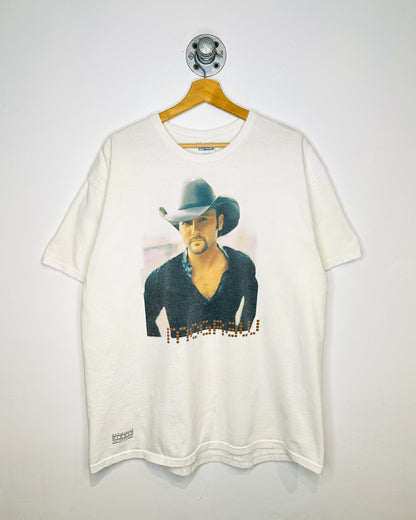 Vintage 2005 Tim McGraw Summer Tour White Tee Shirt
