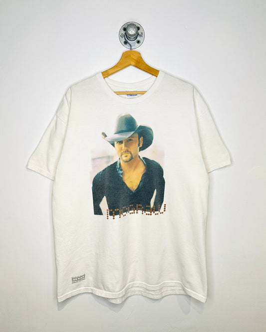 Vintage 2005 Tim McGraw Summer Tour White Tee Shirt