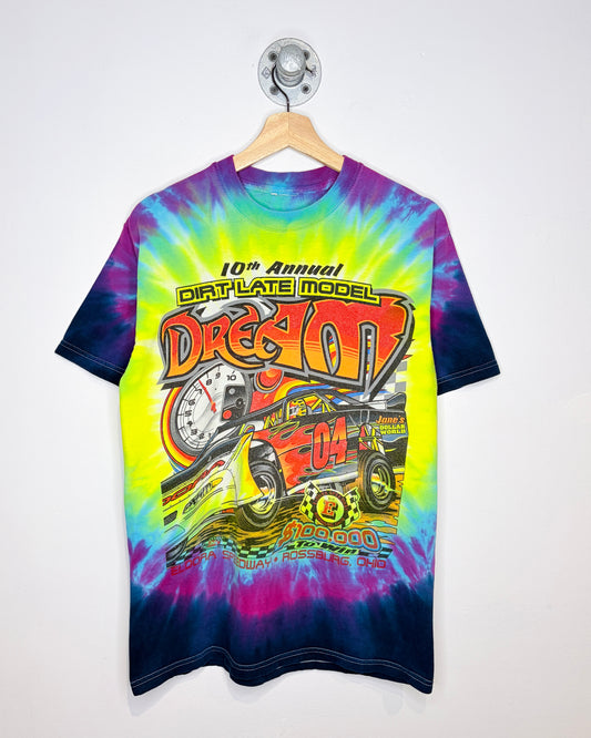 2000s Dirt Late Model Dream Tie Dye Racing Tee Shirt