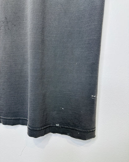 Vintage 1990s Caffeine Distressed Faded Black Tee Shirt
