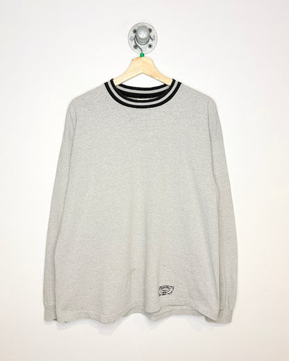 Vintage 1990s Hanes Other Wear Grey Long Sleeve Shirt
