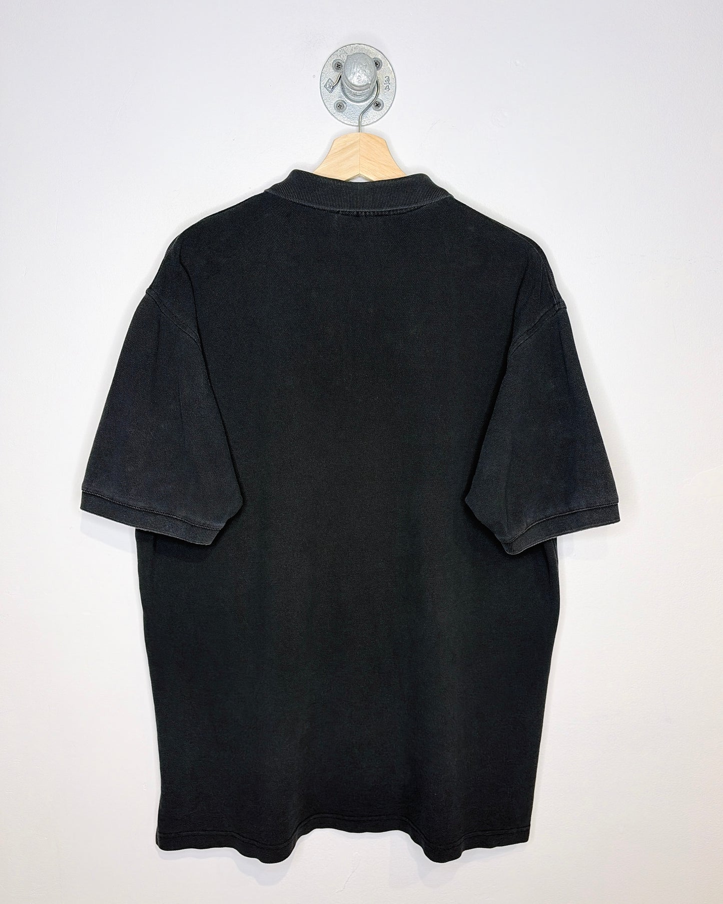 Vintage 1994 The Flintstones Faded Black Polo Shirt