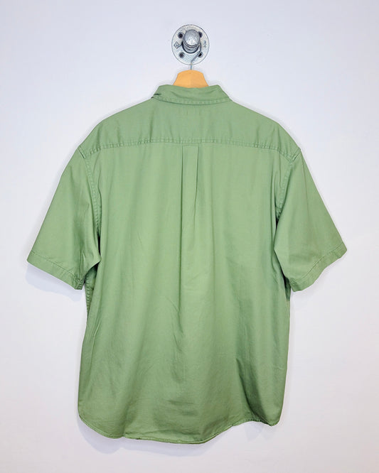 Vintage John Ashford Pale Green Short Sleeve Button Up