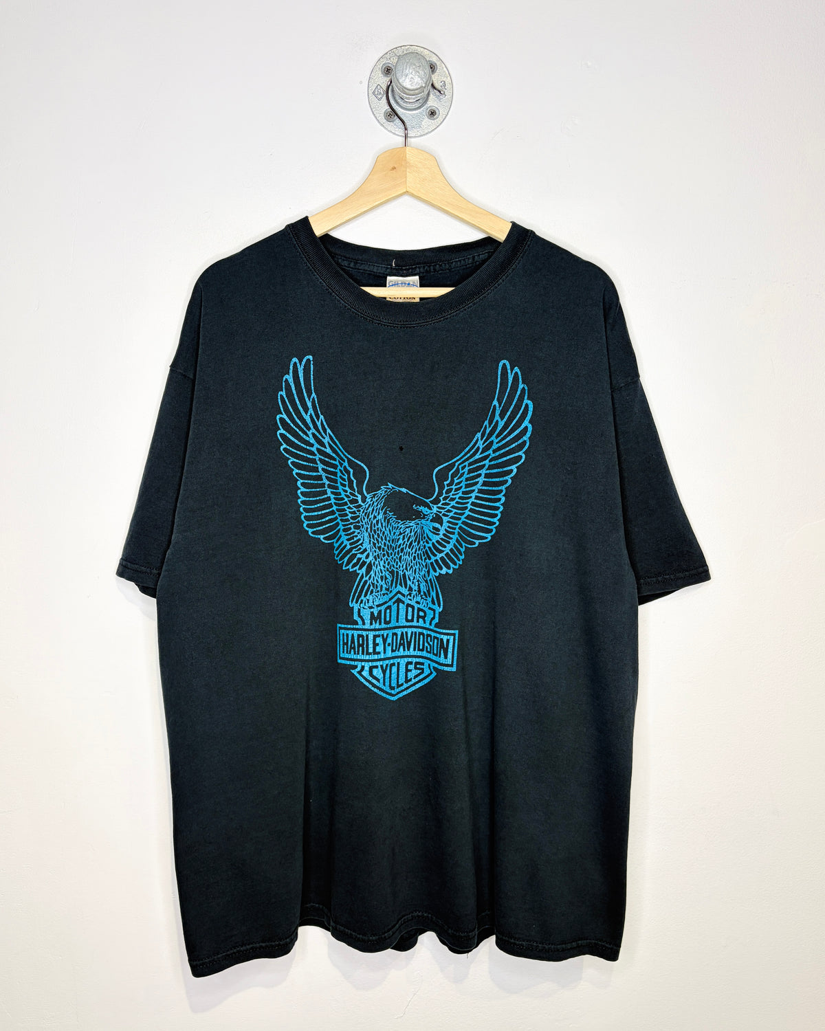 2000s Harley Davidson Motor Cycles Faded Black Tee Shirt