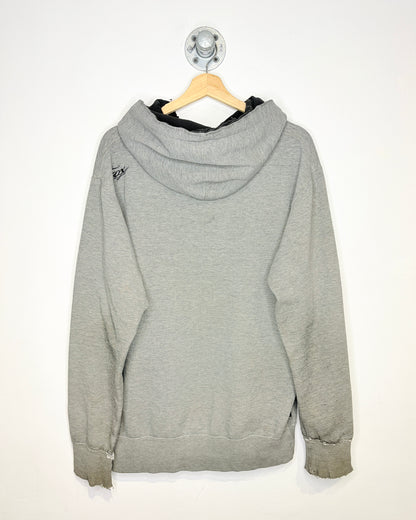 2000s Y2K Fox Racing Thrashed Grey Hoodie