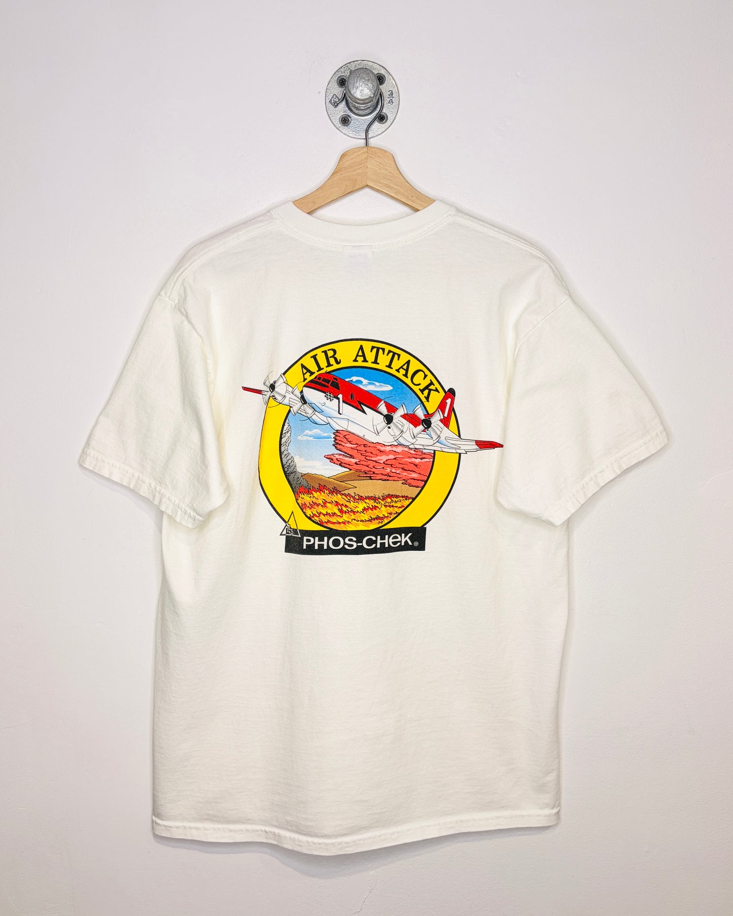 Vintage 2000s Air Attack Phos-chek White Tee Shirt