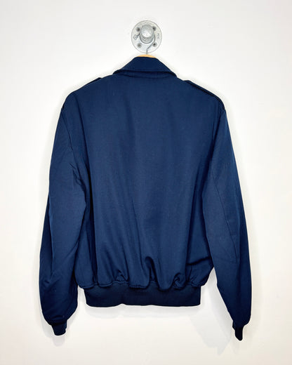 Vintage 90s Air Force Navy Blue Lined Bomber Jacket