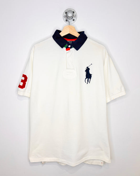 Vintage 90s Polo By Ralph Lauren White Polo Shirt