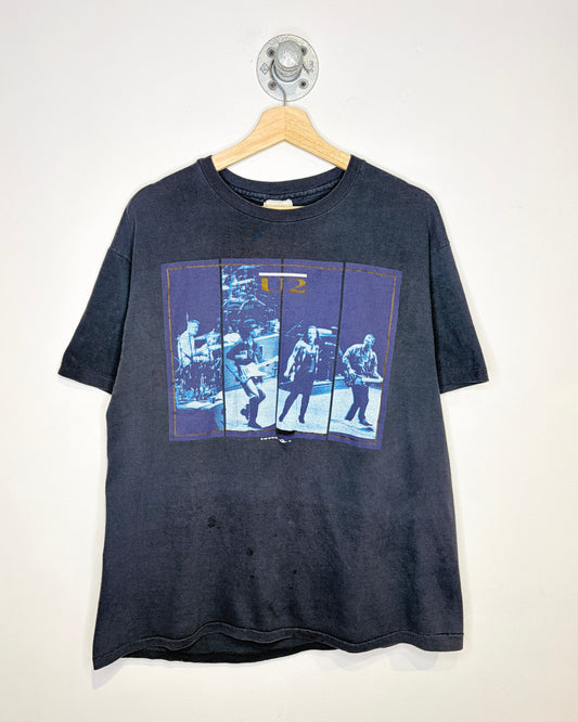 Vintage 1987 U2 Fall Tour Faded Black Tee Shirt