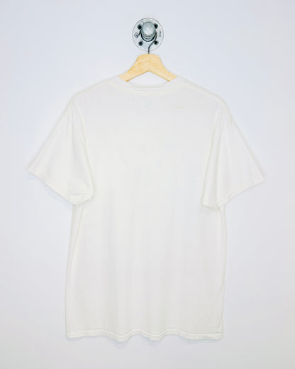 Vintage 1997 Taz Stars And Stripes Graphic White Tee Shirt