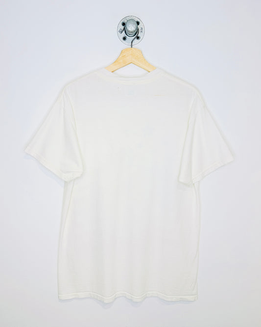 Vintage 1997 Taz Stars And Stripes Graphic White Tee Shirt