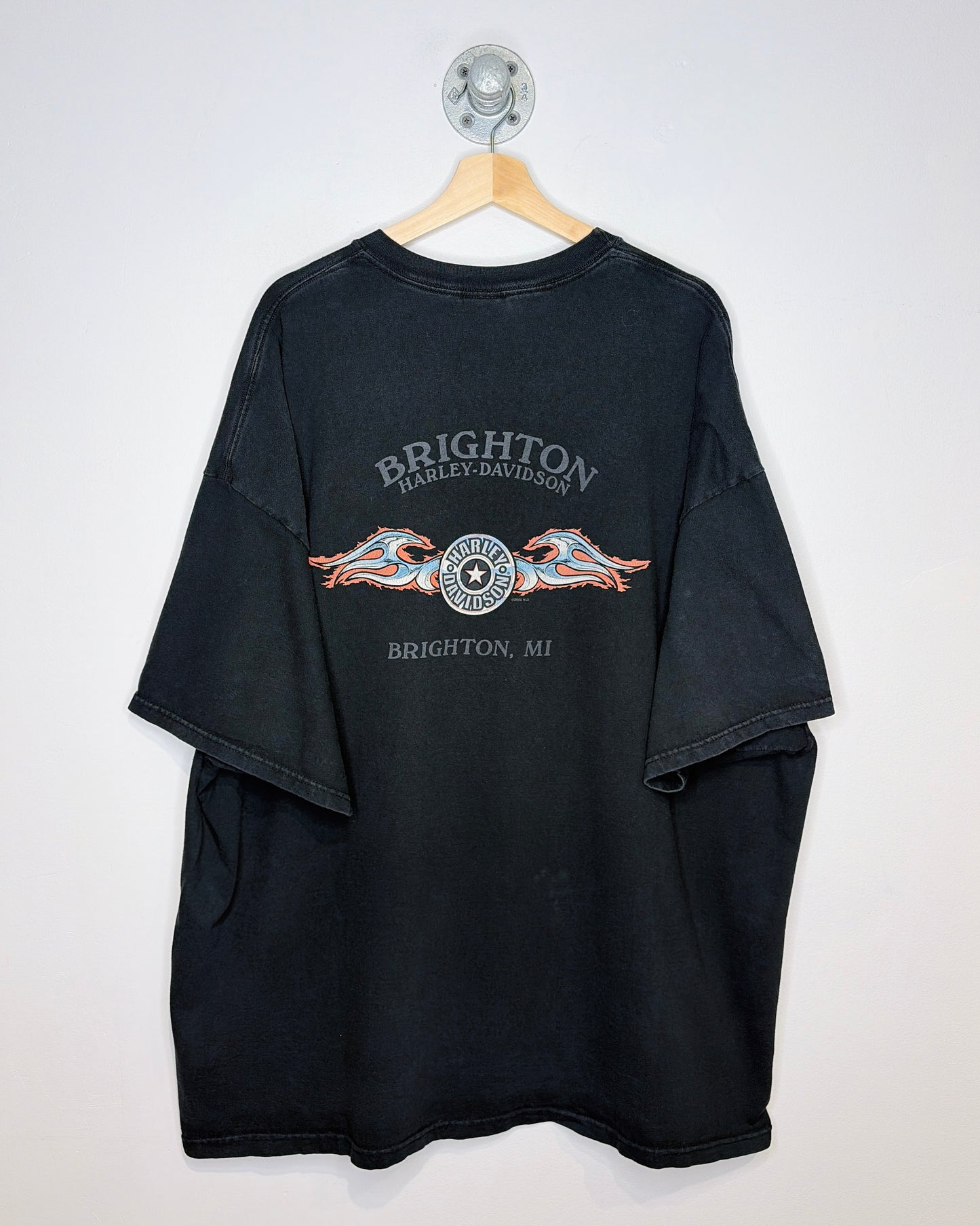 Vintage 2006 Brighton Harley Davidson Black Tee Shirt