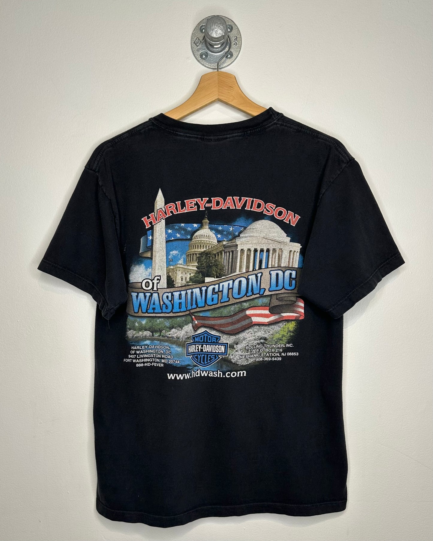 Harley Davidson Rolling Thunder Black Tee Shirt