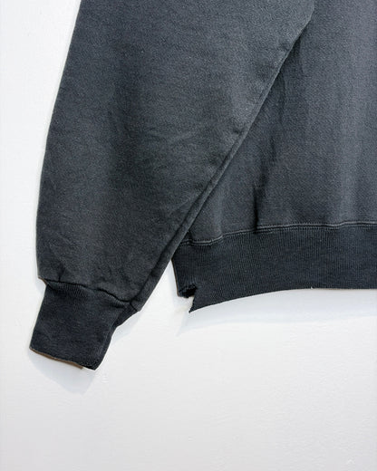 Vintage Hanes Premium Weight Blank Black Crewneck Sweatshirt