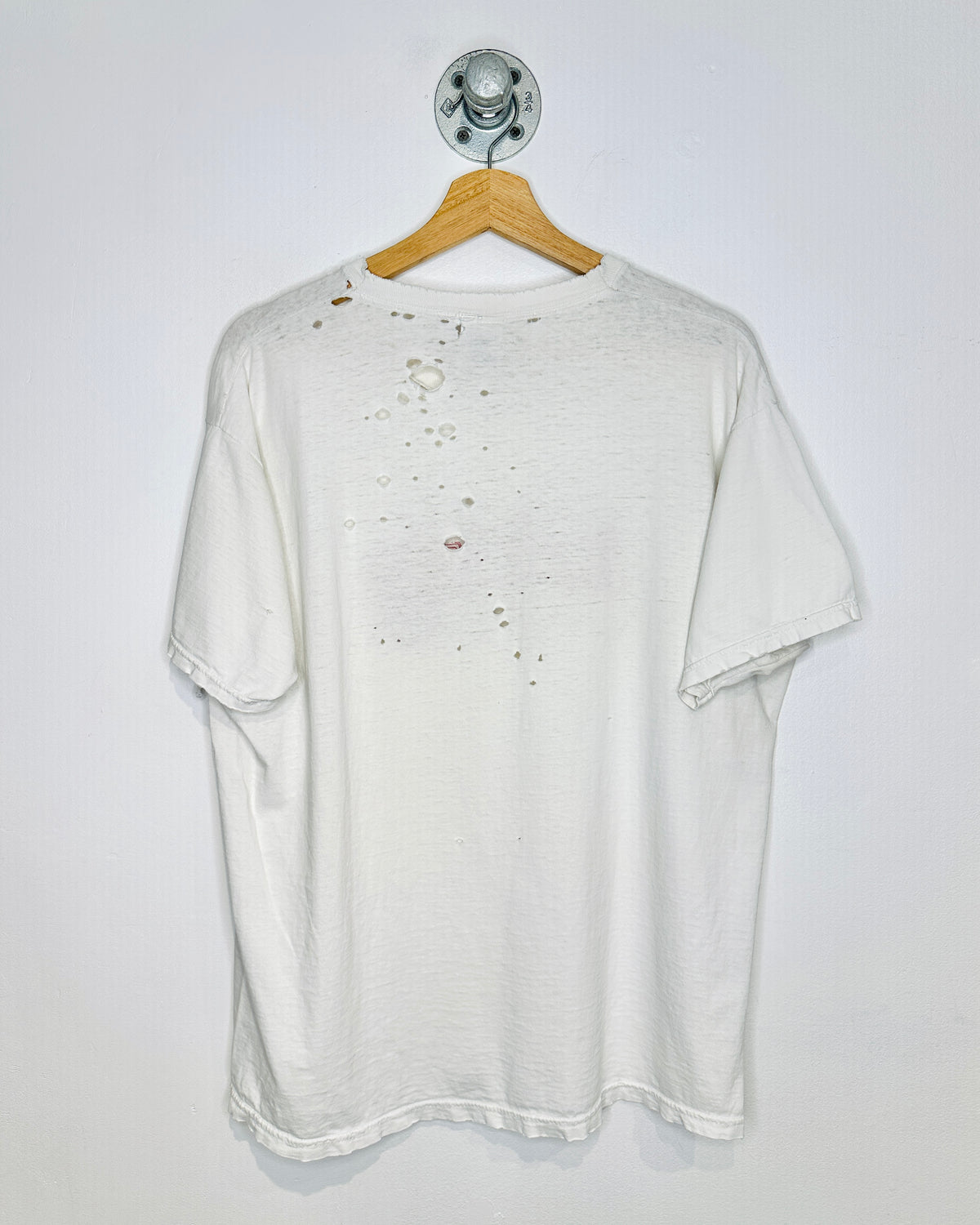 Vintage Cleveland Baseball Thrashed White Tee Shirt