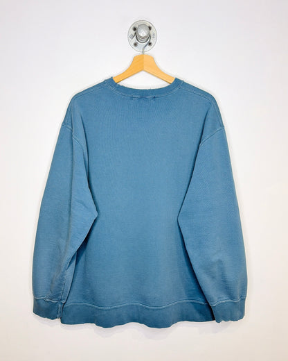 Vintage 90s Wind River Faded Cyan Crewneck Sweatshirt