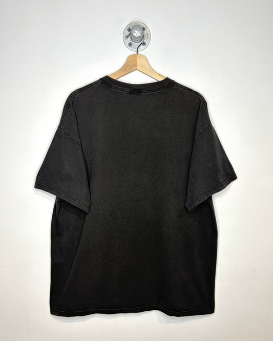 Vintage 2000s The Simpsons Sopranos Faded Black Tee Shirt
