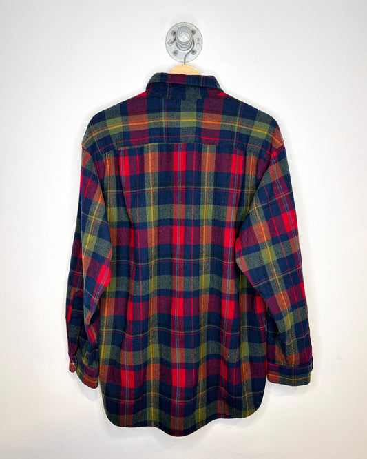 Vintage 1990s Pendleton 100% Pure Virgin Wool Plaid Shirt