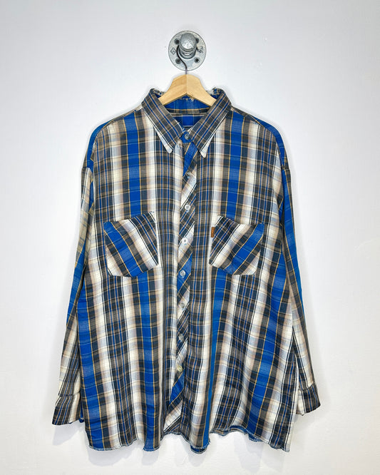 Vintage Hamill Plaid Distressed Flannel