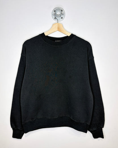 Vintage Hanes Premium Weight Blank Black Crewneck Sweatshirt