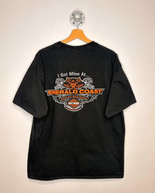 Harley Davidson Emerald Coast Black Tee Shirt
